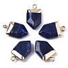 Natural Lapis Lazuli Pointed Pendants X-G-N326-34E-1