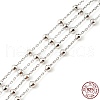 Rhodium Plated 925 Sterling Silver Satellite Chains STER-F052-11P-1