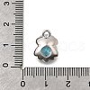 Brass Pave Cubic Zirconia Charms KK-C096-15P-02-3