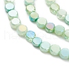 Gradient Color Electroplate Glass Bead Strands X1-GLAA-E042-03D-3