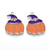 Halloween Theme Alloy Enamel Pendants ENAM-J649-07P-1