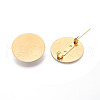 PVD Vacuum Plating 304 Stainless Steel Brooch Cabochon Settings STAS-E547-08L-G-2