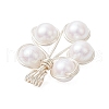 Plastic Imitation Pearl Pendants PALLOY-JF03519-01-3