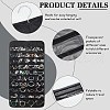 Fingerinspire 2Pcs 2 Styles Rectangle Foldable Non-woven Fabric Jewelry Roll AJEW-FG0003-97-4