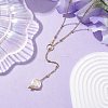 ABS Plastic Imitation Pearl Nuggets Pendant Necklaces NJEW-JN04952-2