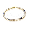 Brass Enamel Link & Charm Bracelets BJEW-Z094-02G-03A-4