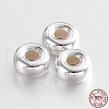 Rondelle 925 Sterling Silver Spacer Beads STER-N013-01B-3