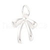925 Sterling Silver Bowknot Charms STER-A032-03S-1