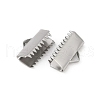 304 Stainless Steel Ribbon Crimp Ends STAS-E471-05L-P-2