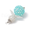 Glass Seed Beads Alloy Pendants PALLOY-MZ00283-03-4