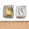 304 Stainless Steel Two-tone Stud Earrings for Women EJEW-R023-01GP-02-5