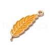 Thanksgiving Day Theme Alloy Enamel Pendants ENAM-M002-03G-10-2