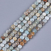 Natural Flower Amazonite Beads Strands G-S354-43-1