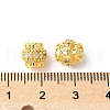 Brass Micro Pave Cubic Zirconia Bead KK-U067-08G-05-2