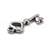 Non-Tarnish 304 Stainless Steel Pendants STAS-B024-45P-2