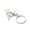 Tibetan Style Alloy Keychains KEYC-JKC01250-02-4
