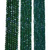 Electroplate Opaque Solid Color Glass Beads Strands EGLA-A044-P4mm-L09-2