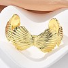 Brass Open Cuff Bangles for Women BJEW-M091-02G-4