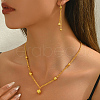 Alloy Round Beaded Necklace & Earring Set for Women's Party RA8718-3
