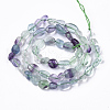 Natural Fluorite Beads Strands G-R465-51-2