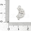Brass Clear Cubic Zirconia Connector Charms KK-Z094-03P-01-3