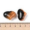 Mother's Day Gifts Natural Druzy Agate(Dyed & Heated) Heart Palm Stone G-Q021-01C-3