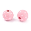 Dyed Natural Wooden Beads WOOD-O005-01A-2