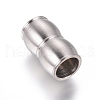 Tarnish Resistant 304 Stainless Steel Magnetic Clasps with Glue-in Ends STAS-I120-38P-1