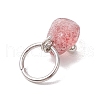 30Pcs 30 Styles Natural & Synthetic Mixed Gemstone Chip Charms PALLOY-JF02874-01-6