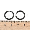 202 Stainless Steel Huggie Hoop Earrings EJEW-F111A-15mm-EB-5