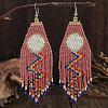 Bohemian Style Tassel Dangle Earrings HK8665-2-1