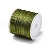   5 rolls 5 colors Nylon Rattail Satin Cord NWIR-PH0002-09A-01-2