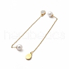 Rhinestone Geometry Dangle Stud Earrings EJEW-E278-05G-03-2