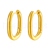 Stylish Stainless Steel Oval Hoop Earrings YV3043-6-1