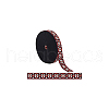 BENECREAT 10 Yards Ethnic Style Embroidery Flat Polyester Rubber Cord/Band OCOR-BC0005-31-7