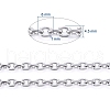 Tarnish Resistant 304 Stainless Steel Cable Chains CHS-P007-27P-03-3