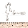 Non-Tarnish 304 Stainless Steel Stud Earrings for Women EJEW-S227-37P-3