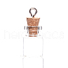 Wooden Cork Wishing Bottle Pendants PW-WG999AC-06-1
