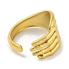 304 Stainless Steel Open Cuff Ring RJEW-C067-17G-2