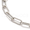 Brass Paperclip Chains Bracelets for Women BJEW-G703-09P-2