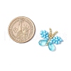 Handmade Glass Seed Beaded Butterfly Pendants PALLOY-MZ00685-05-2