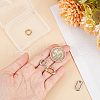 Ion Plating(IP) GOMAKERER 4Pcs 4 Styles 304 Stainless Steel Spring Gate Rings STAS-GO0001-26-3