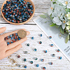 SOFPLATE 300Pcs Transparent Crackle Acrylic Beads CACR-SP0001-01B-3