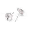 925 Sterling Silver Ear Stud Findings STER-K167-043E-S-2