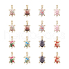 Craftdady 32Pcs 8 Colors Zinc Alloy Enamel Pendants FIND-CD0001-39-2