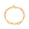 Brass Chain Bracelets BJEW-N032-04G-2