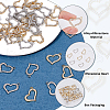 SUPERFINDINGS 40Pcs 2 Colors Alloy Rhinestone Pendant FIND-FH0010-63-3