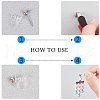 ARRICRAFT 100Pcs 5 Styles Plastic Clip-on Earring Findings KY-AR0001-30-6