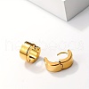 Vintage Geometric Stainless Steel Hoop Earrings JL1708-2