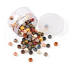 100Pcs 10 Colors Painted Natural Wood Beads WOOD-TA0001-59-3